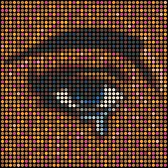 Dimitri Likissas – Crying Eye #4, Gemälde 2022