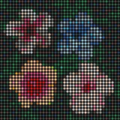 Dimitri Likissas – Hibiskusblüten, Gemälde 2022