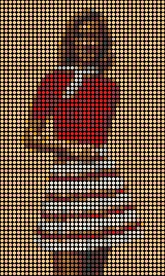 Dimitri Likissas – Lady Red Top, Gemälde 2022