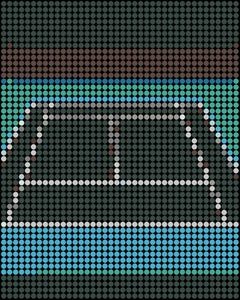 Dimitri Likissas - Mubadala, Abu Dhabi (Campo da tennis), Pittura 2022