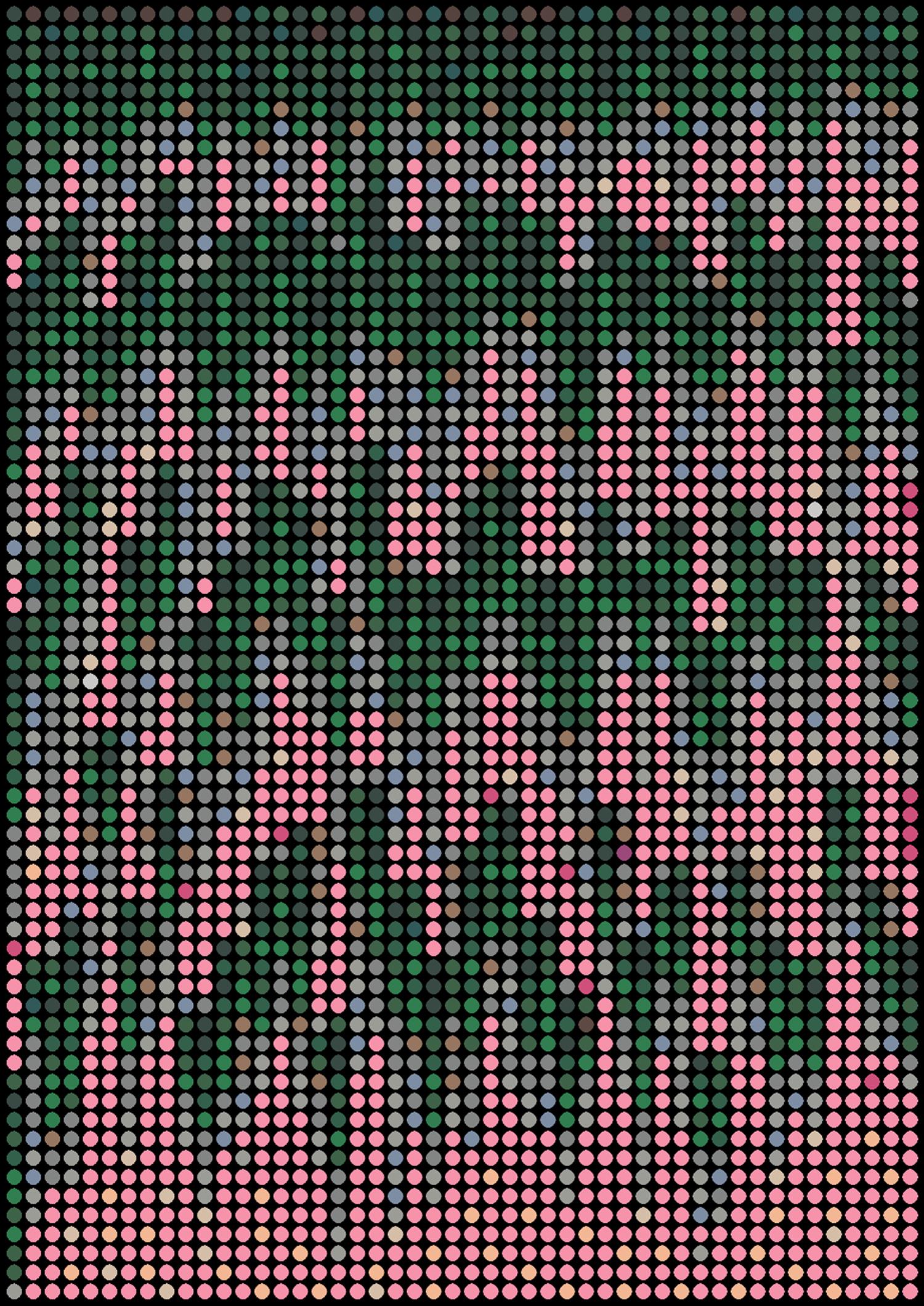 Dimitri Likissas – Ritualistische Wiederholung 2, Gemälde 2019