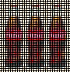 Dimitri Likissas - Three Coca Cola Bottles, Painting 2022