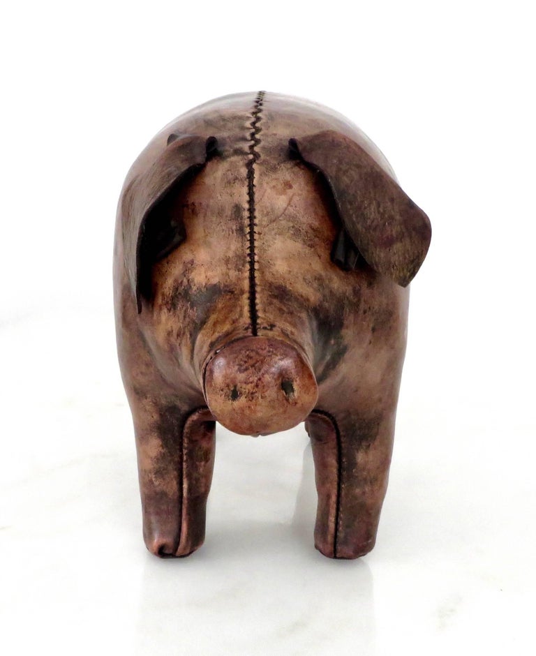 Dimitri Omersa Leather Pig Footstool for Abercrombie and Fitch at
