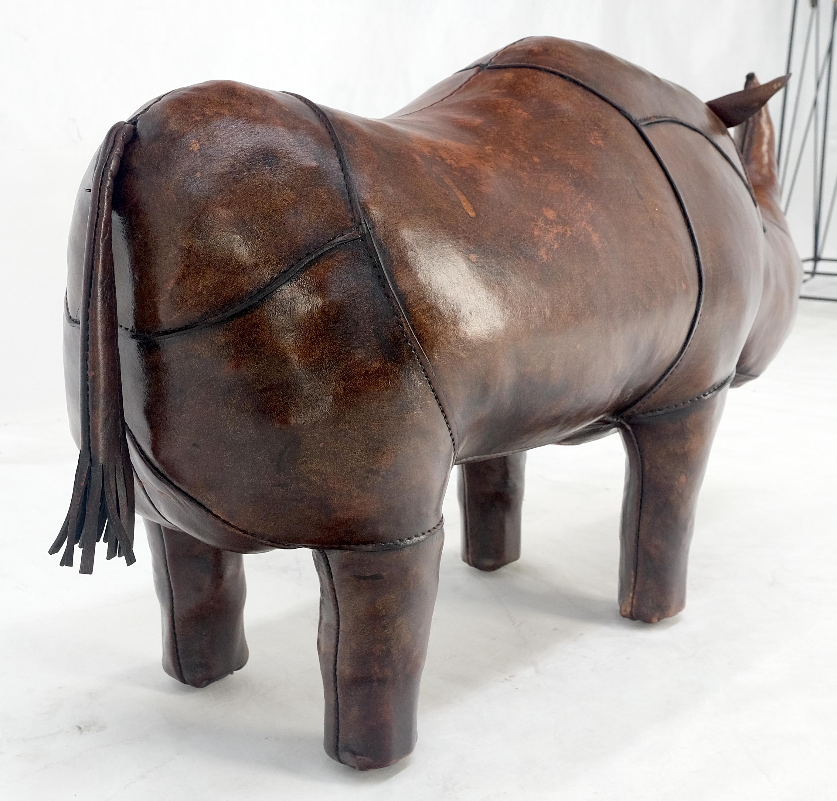 Dimitri Omersa Rhino-Fußhocker Abercrombie & Fitch Groß Rhinoceros MINT! (20. Jahrhundert) im Angebot