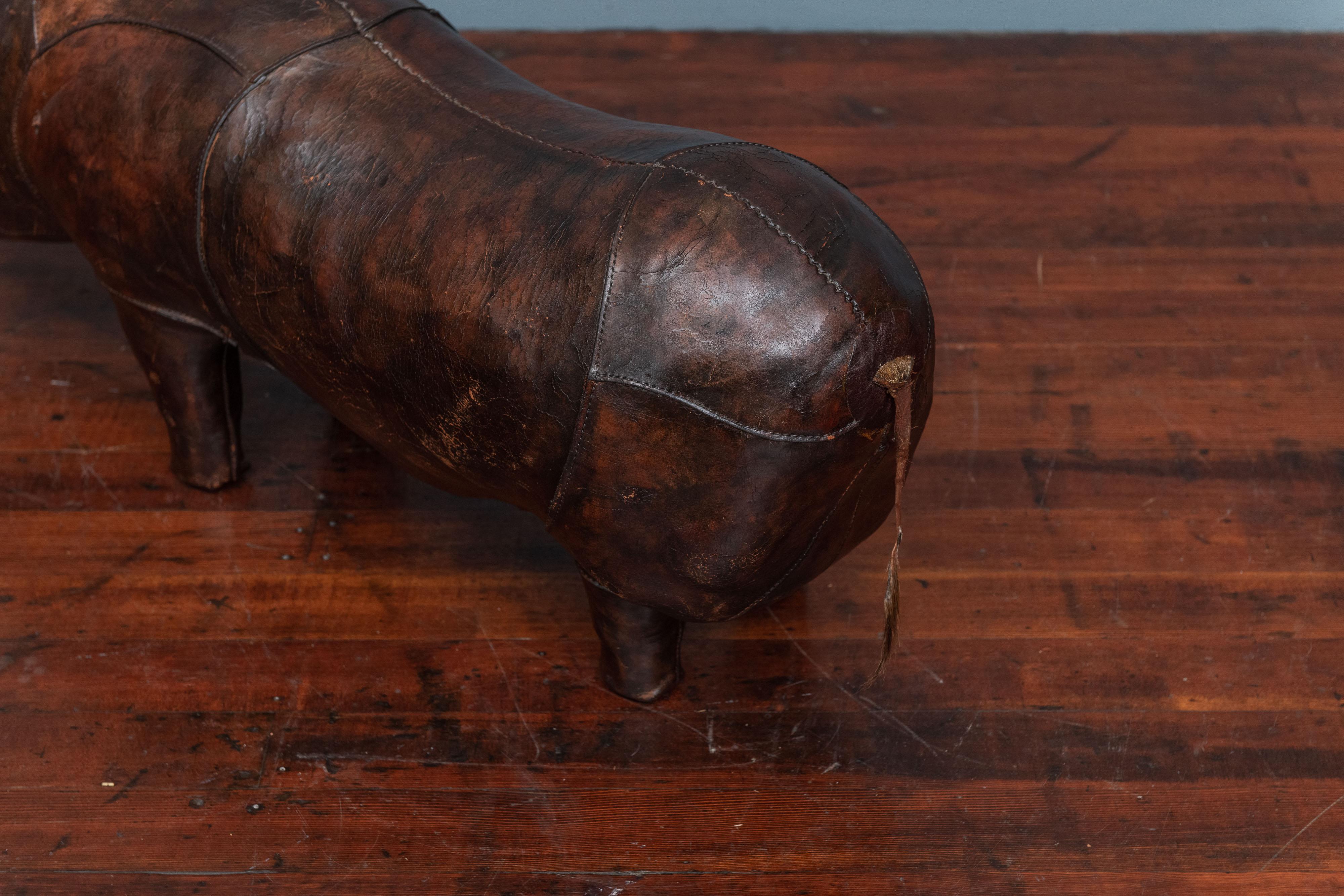 Mid-Century Modern Dimitri Omersa Rhino Footstool for Abercrombie & Fitch For Sale
