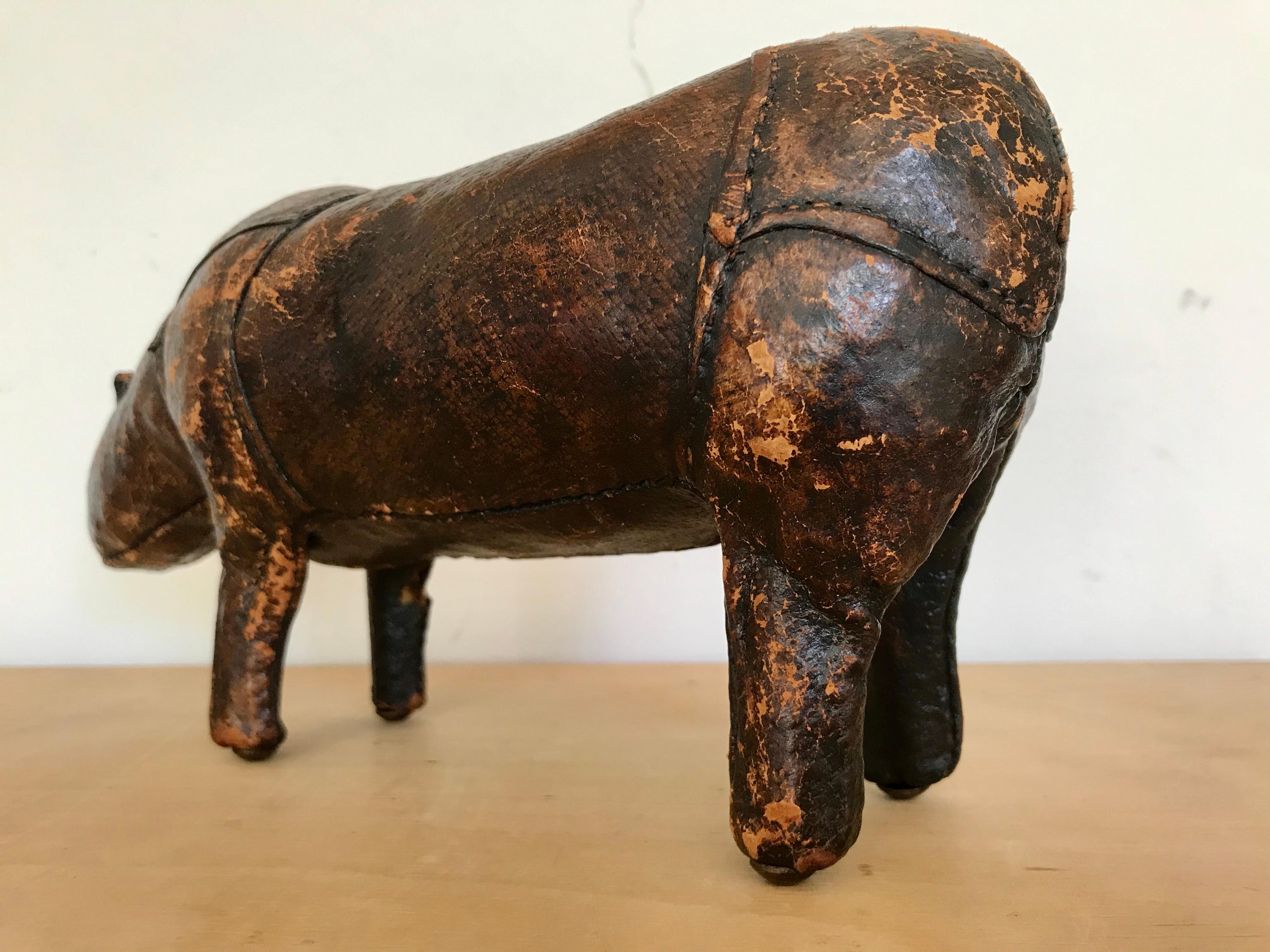 Dimitri Omersa - Petit Rhino en cuir 1