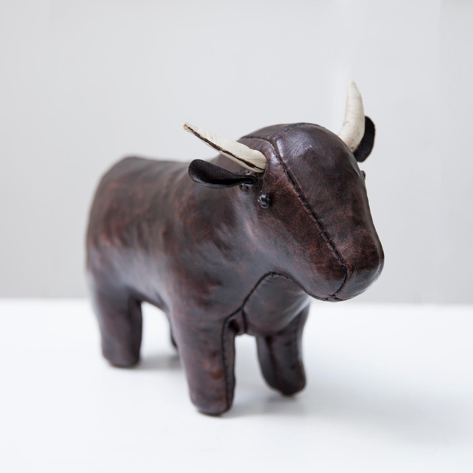 Vintage leather bull toy by Dimitri Omersa, manufactured by Omersa & Co, Lincolnshire England for Liberty’s of London.

  