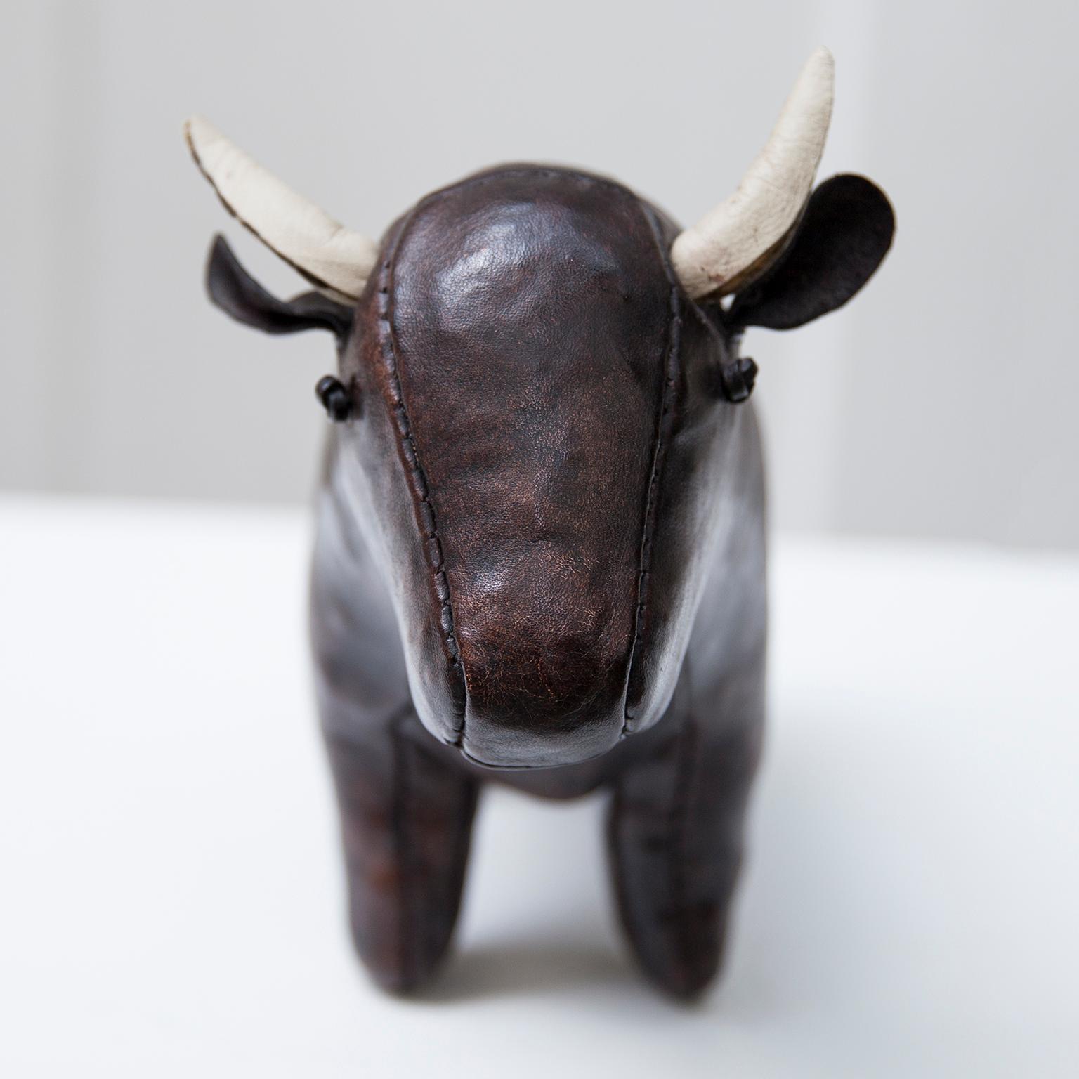 Dimitri Omersa Vintage Leather Bull, 1965 In Good Condition In Munich, DE