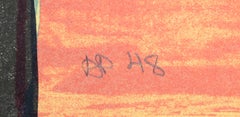 Bande cubiste, lithographie abstraite de Dimitri Petrov