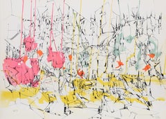 Futuristic Cityscape II, Abstract Lithograph by Dimitri Petrov