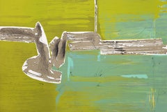 Green Abstract, Signed Lithograph by Dimitri Petrov