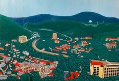 Arte contemporanea georgiana di Dimitri Turnava - Paesaggio di Borjomi