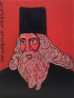 Georgian Contemporary Art by Dimitri Turava - Portrait of Sulkhan-Saba Orbelian