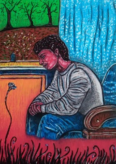 Arte contemporanea georgiana di Dimitri Turnava - Il fiore della malinconia