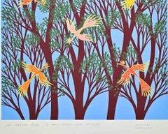 Árboles de la Vida - Serigrafía de D. Yordanov - Años 70