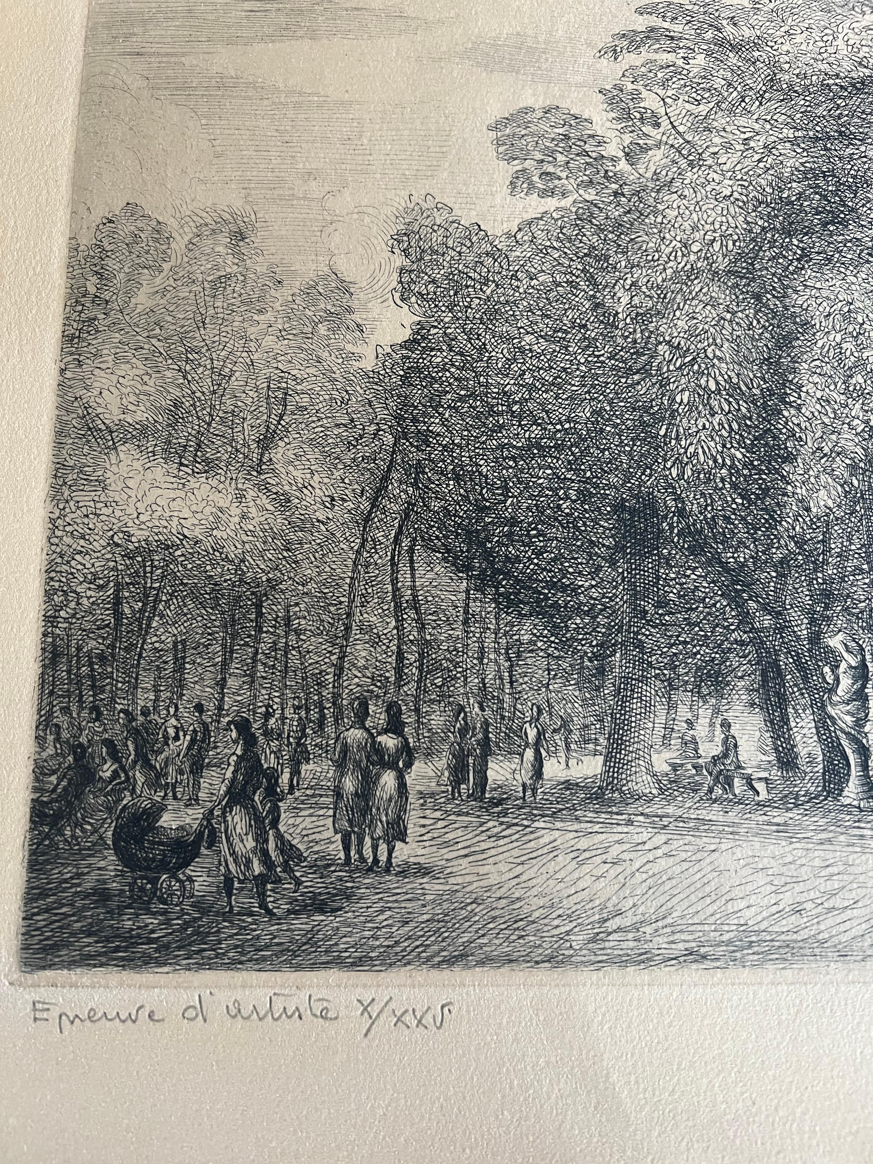 Promenade Danis Le Parc - Modern Print by Dimitrios Galanis
