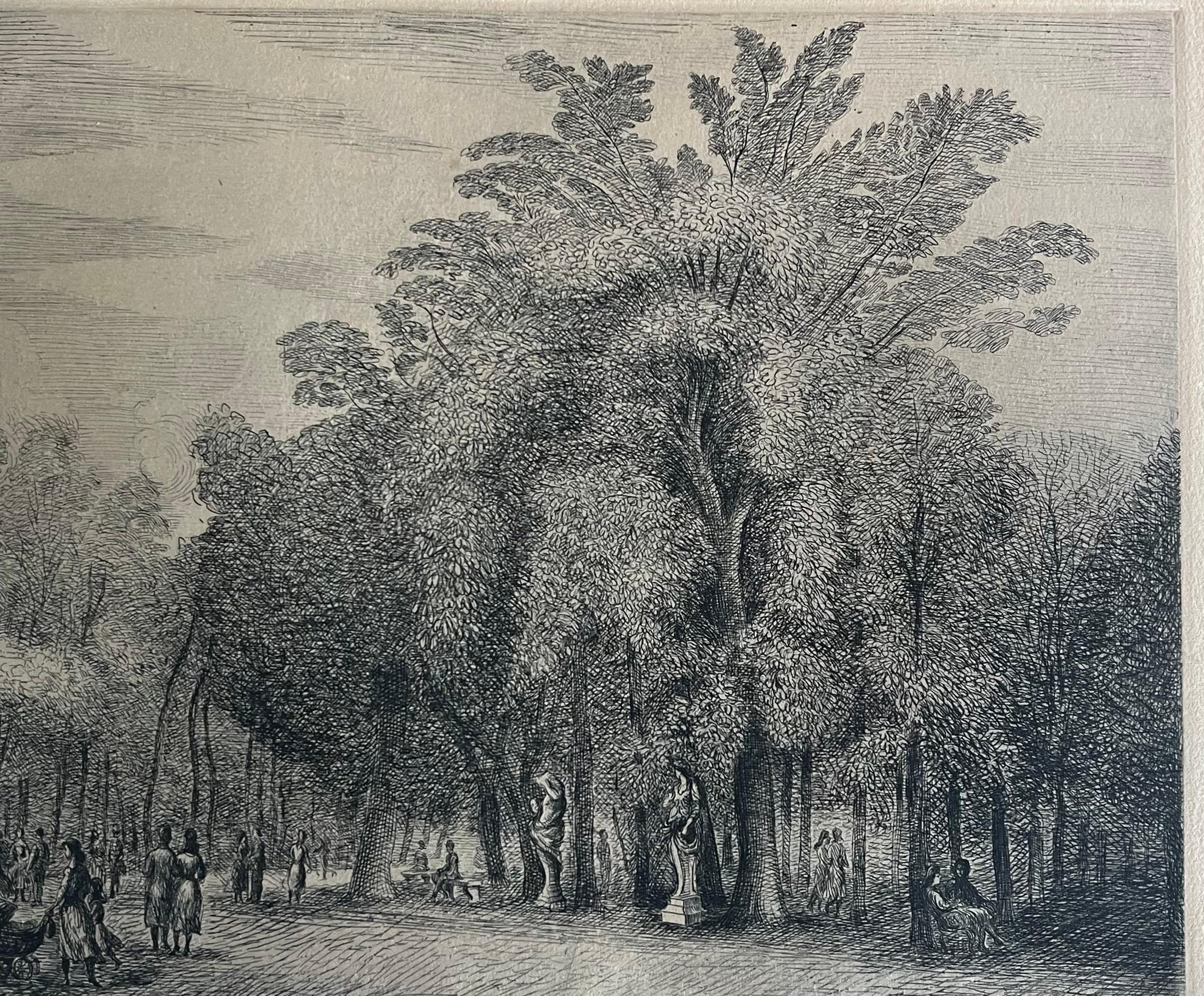 Dimitrios Galanis Landscape Print - Promenade Danis Le Parc
