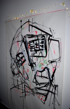 Alter ego n° 2, peinture, acrylique sur toile