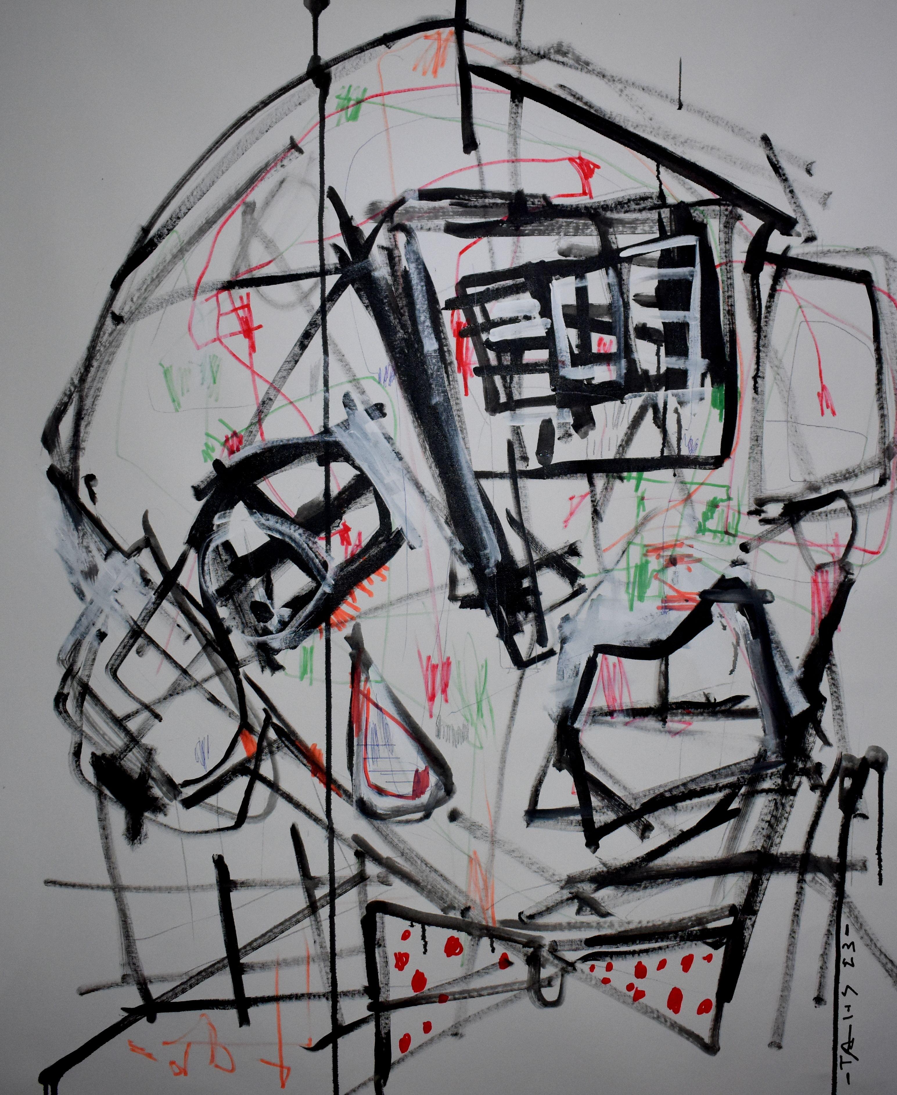Alter Ego # 2, Gemälde, Acryl auf Leinwand – Painting von Dimitris Pavlopoulos
