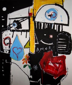 Amor#17, Gemälde, Acryl auf Leinwand