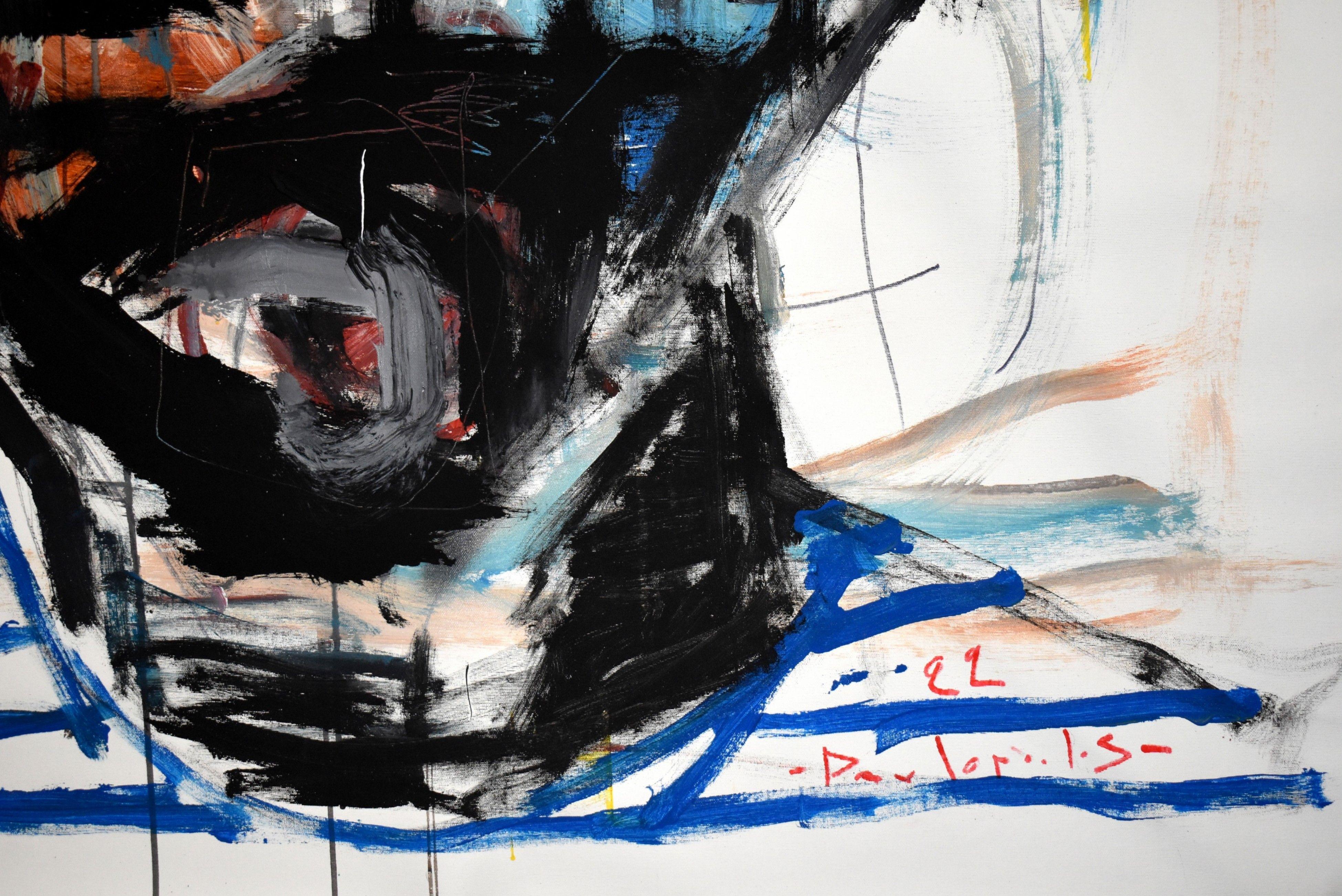 anonimo # 15, Gemälde, Acryl auf Leinwand (Abstrakter Expressionismus), Painting, von Dimitris Pavlopoulos
