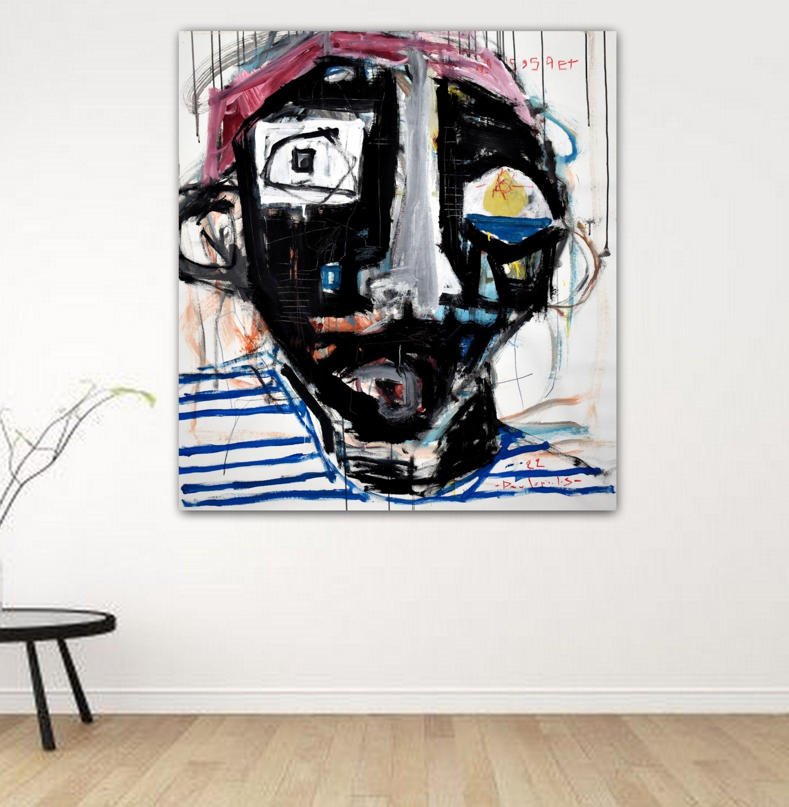Dieses lebendige und leuchtende Kunstwerk auf Leinwand kommt direkt aus dem Studio des Künstlers in Barcelona. Dimitris Pavlopoulos ist als expressionistischer Künstler bekannt, dessen Werke von figurativen abstrakten Porträts  Collection'S 2022 
