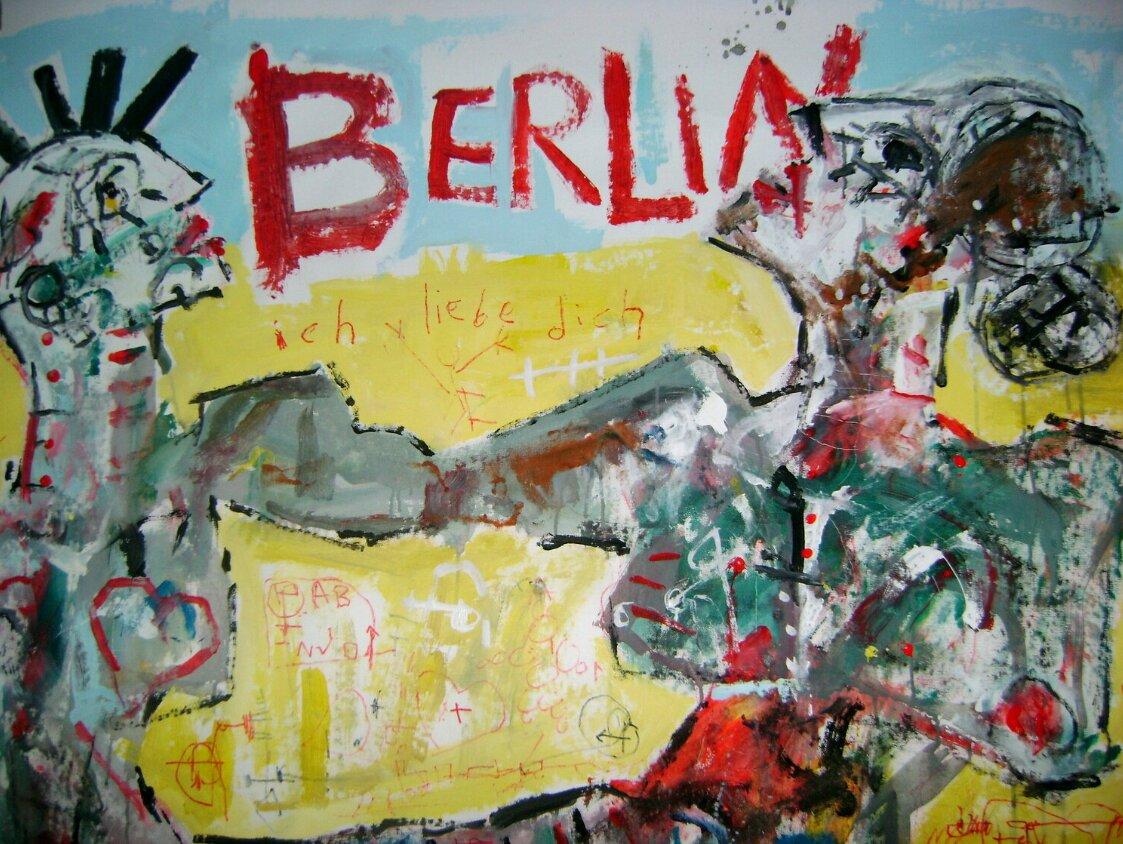 Berlin, Painting, Acrylic on Canvas For Sale 1