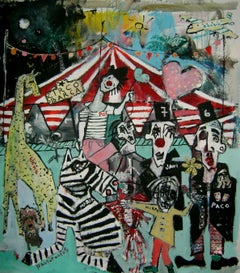 Circo Barcelona, Painting, Acrylic on Canvas