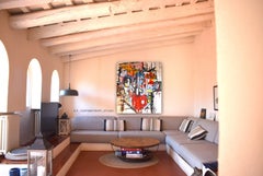 disco duro, Pittura, Acrilico su tela