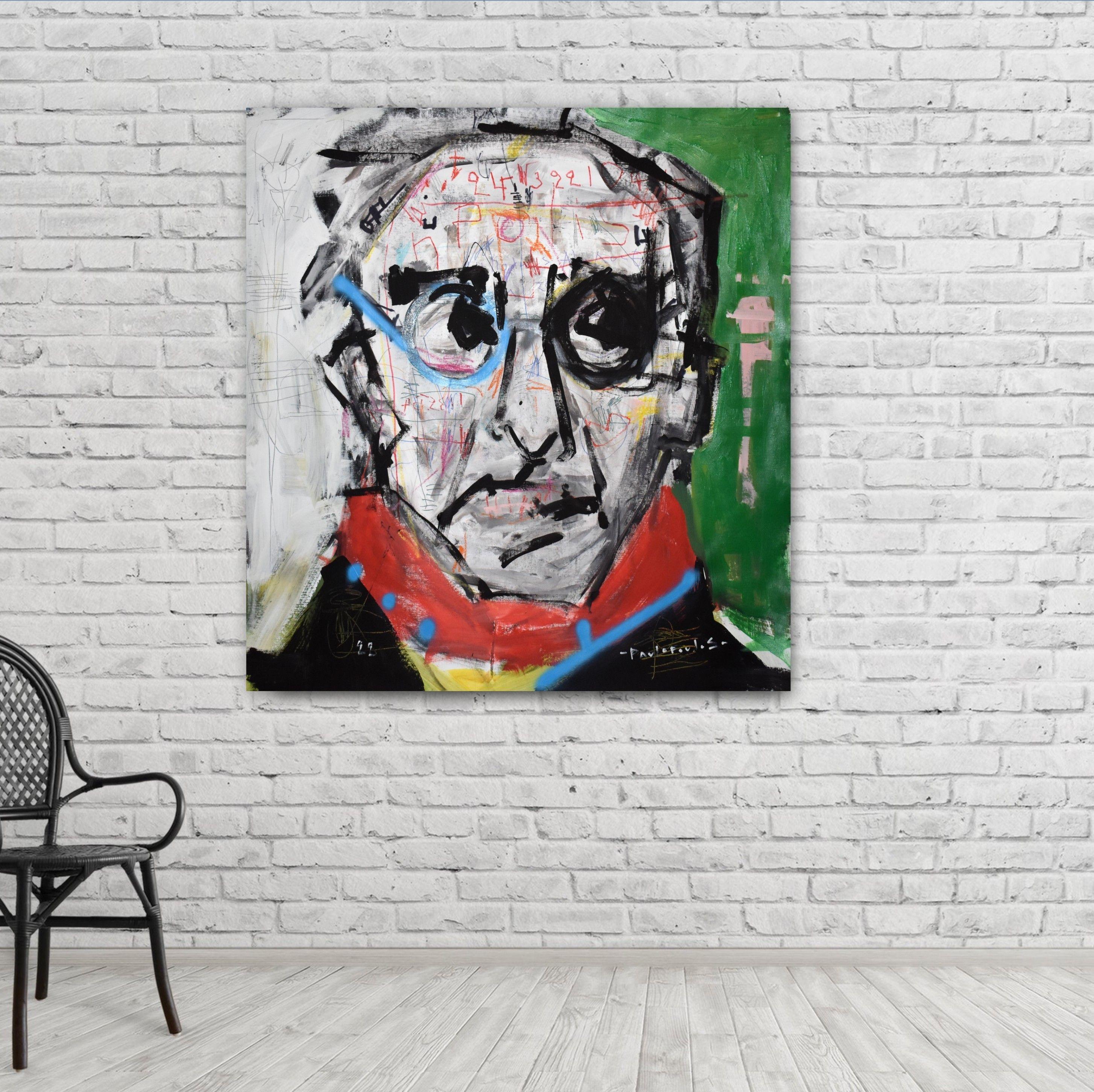 Kavafis, Painting, Acrylic on Canvas For Sale 2