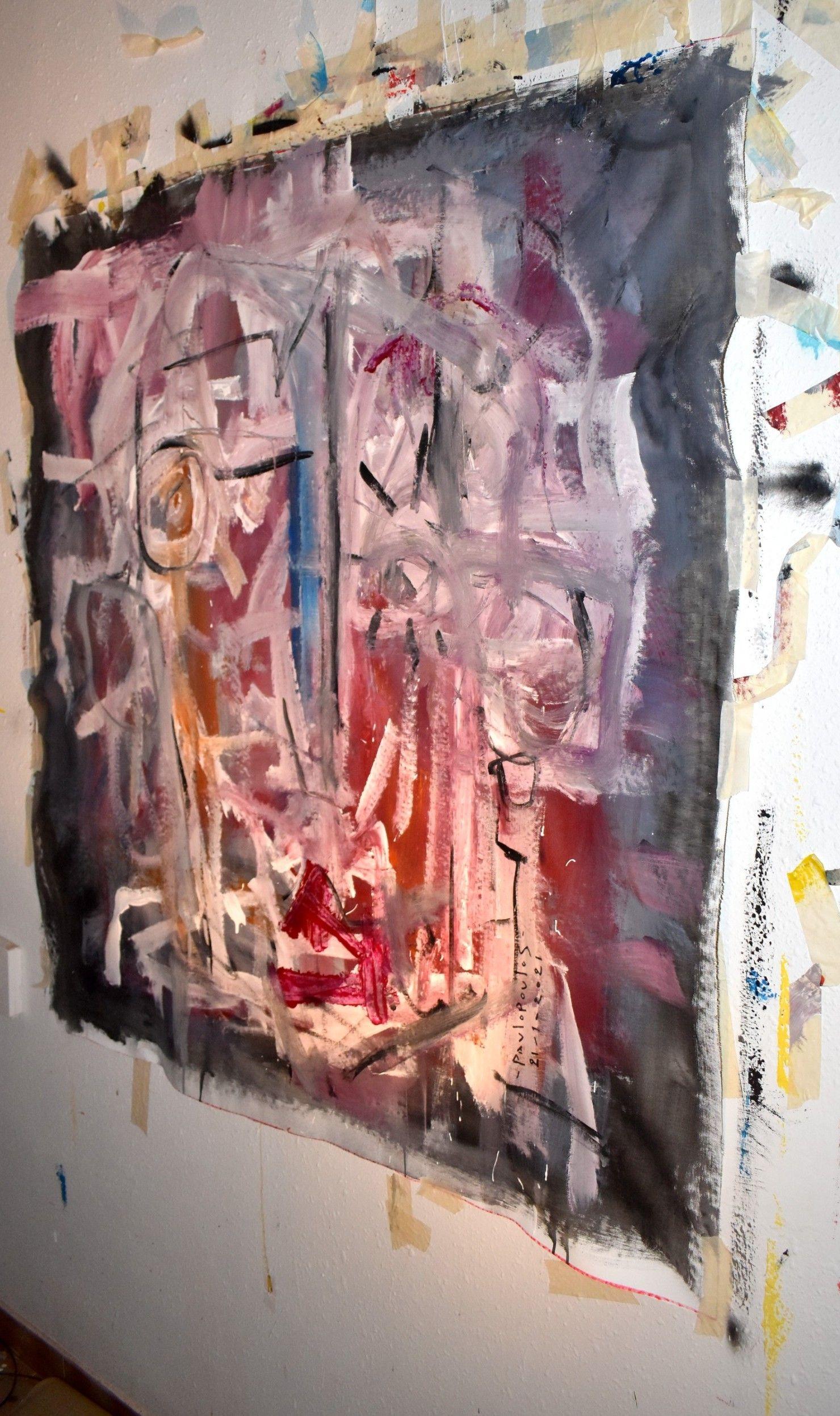 la rama y los humanos, Pittura, Acrilico su tela in vendita 1