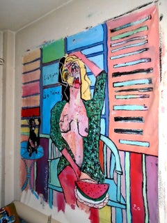 Liberte Je t'aime # 2, Painting, Acrylic on Canvas