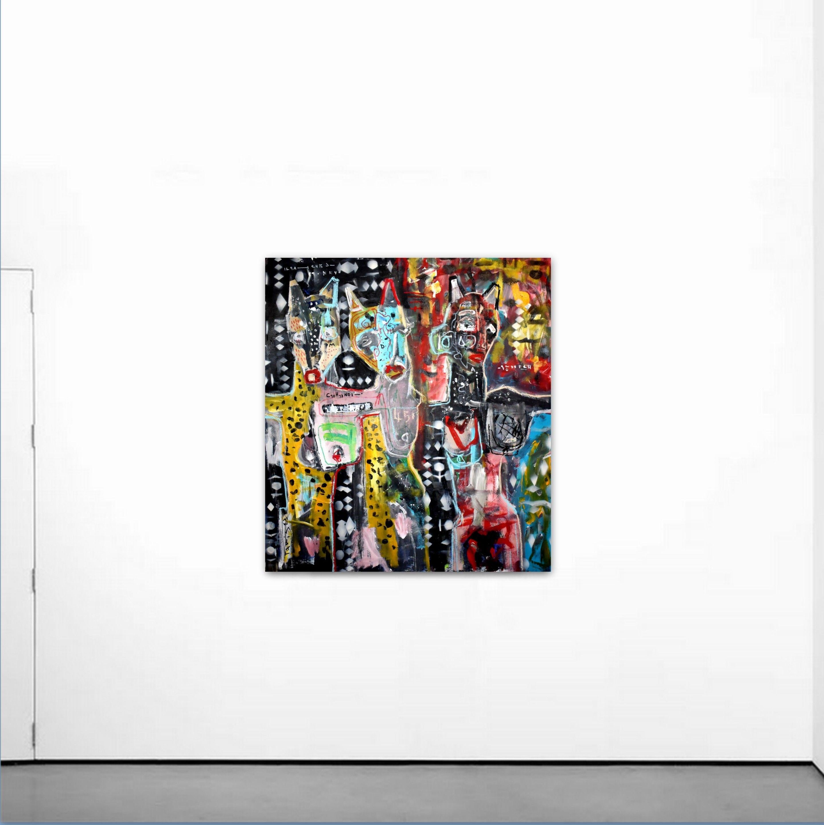Dieses lebendige und leuchtende Kunstwerk auf Leinwand kommt direkt aus dem Studio des Künstlers in Barcelona. Dimitris Pavlopoulos ist als expressionistischer Künstler bekannt, dessen Werke von figurativen abstrakten Porträts  Collection'S 2023 