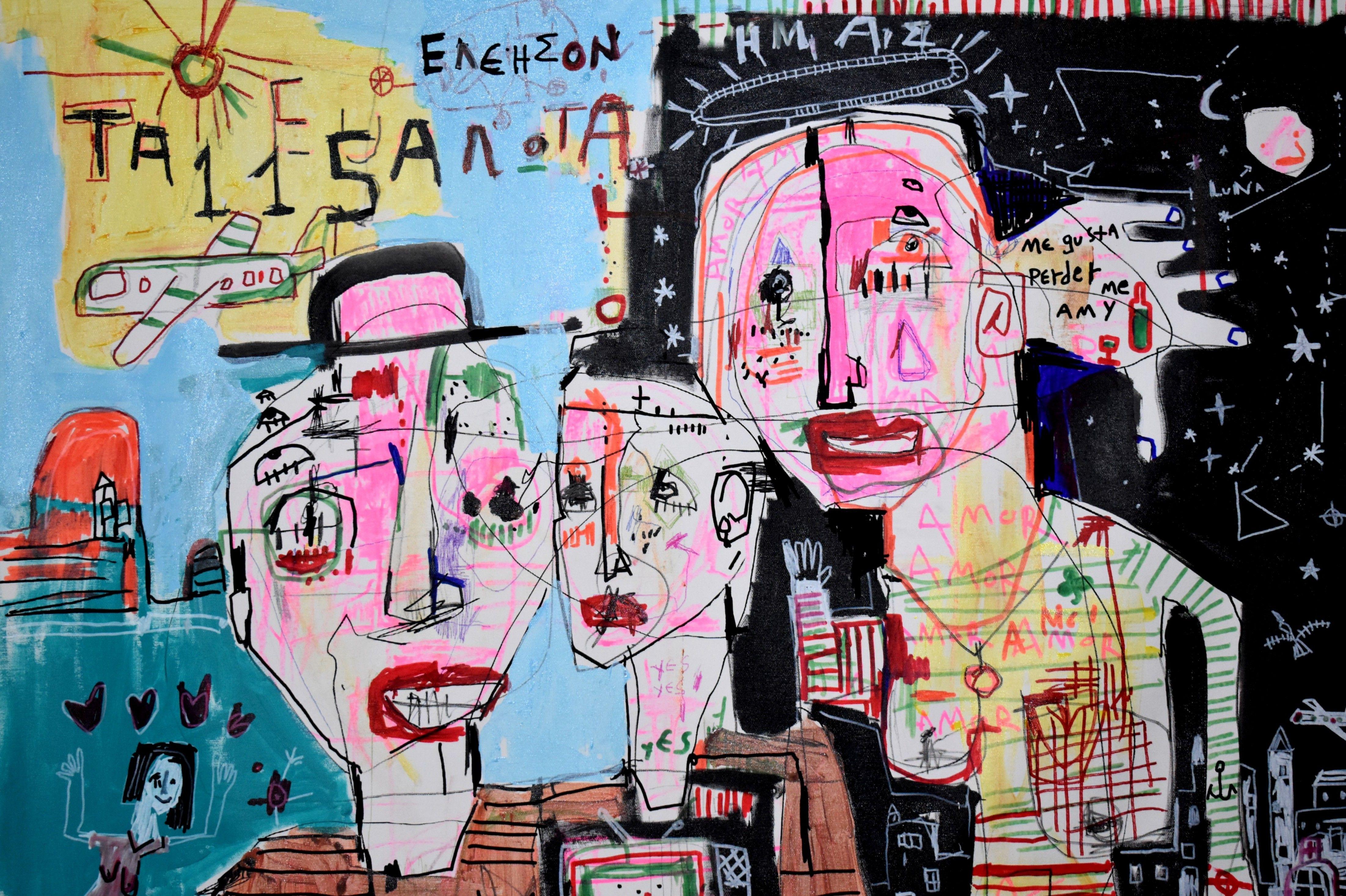 Stuck in a dream, Painting, Acrylic on Canvas For Sale 1
