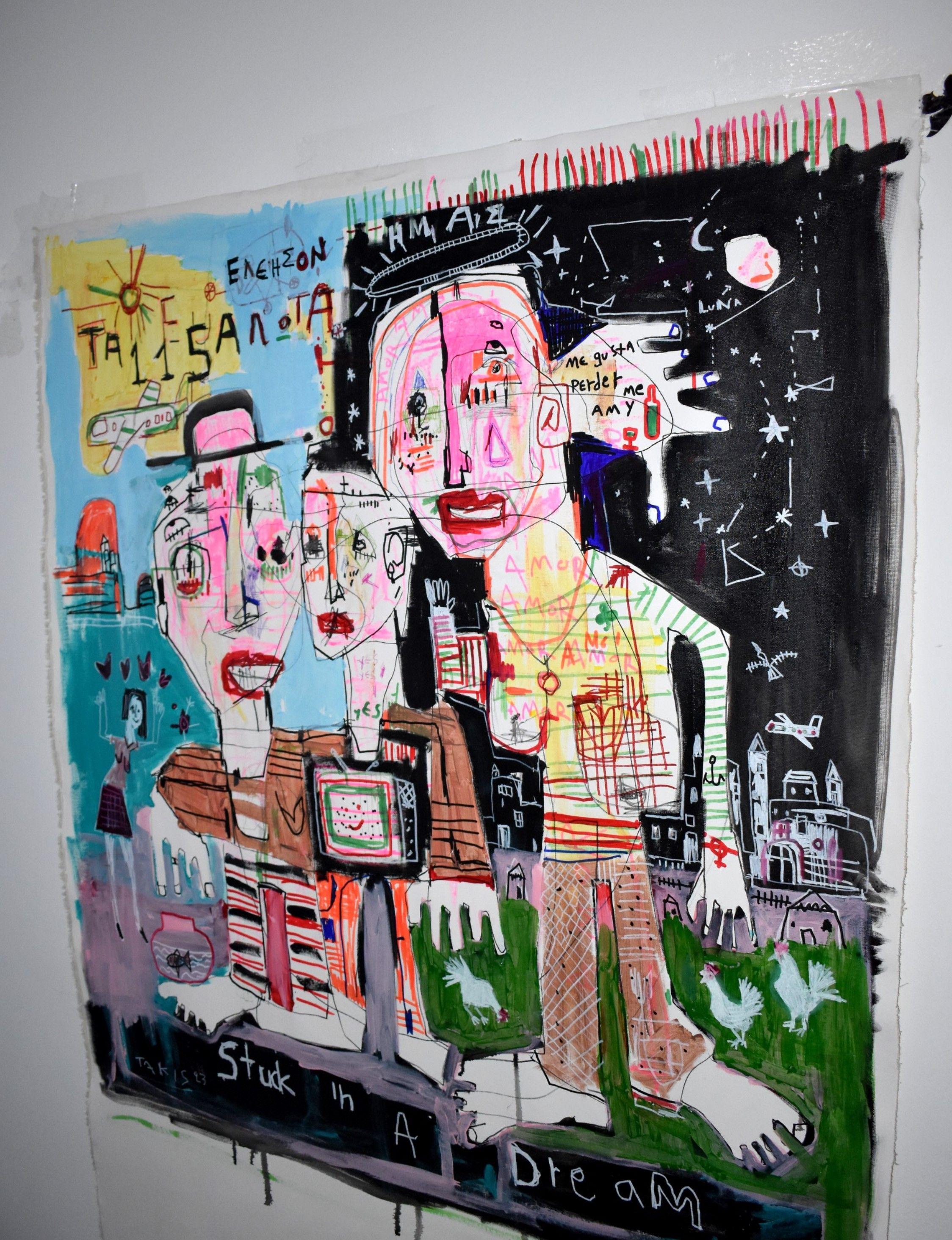 Stuck in a dream, Painting, Acrylic on Canvas For Sale 2