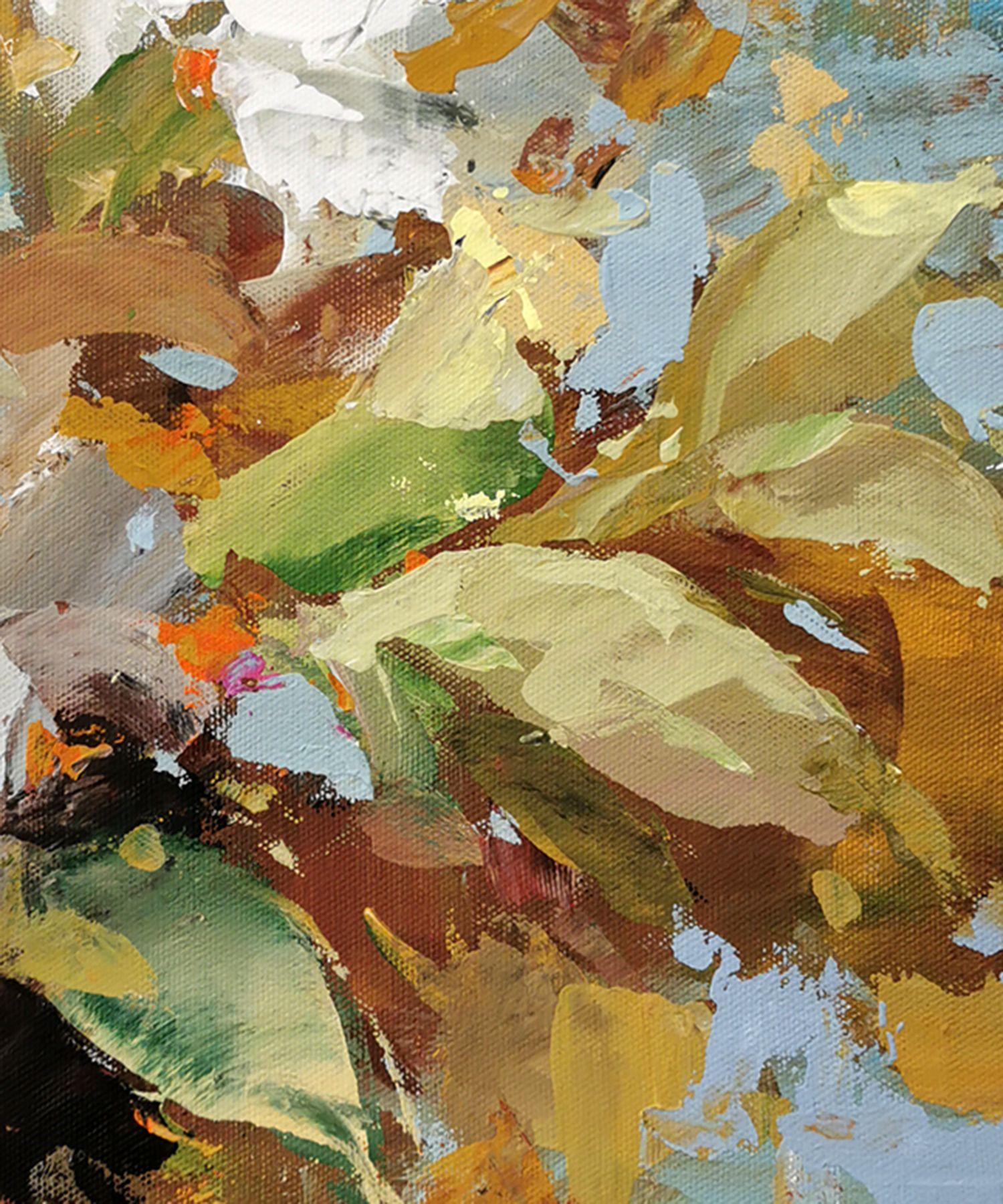 Abstract flowers 13, Painting, Acrylic on Canvas For Sale 2