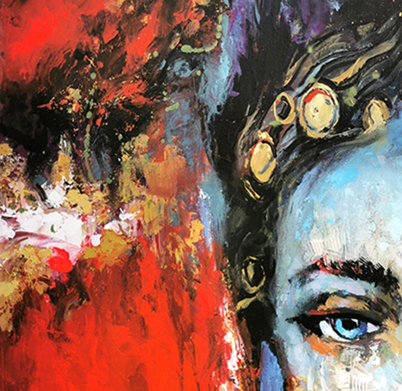 Aus einer Serie von Frauenbildern #7, Gemälde, Acryl auf Leinwand (Abstrakt), Painting, von Dimitry Spiros