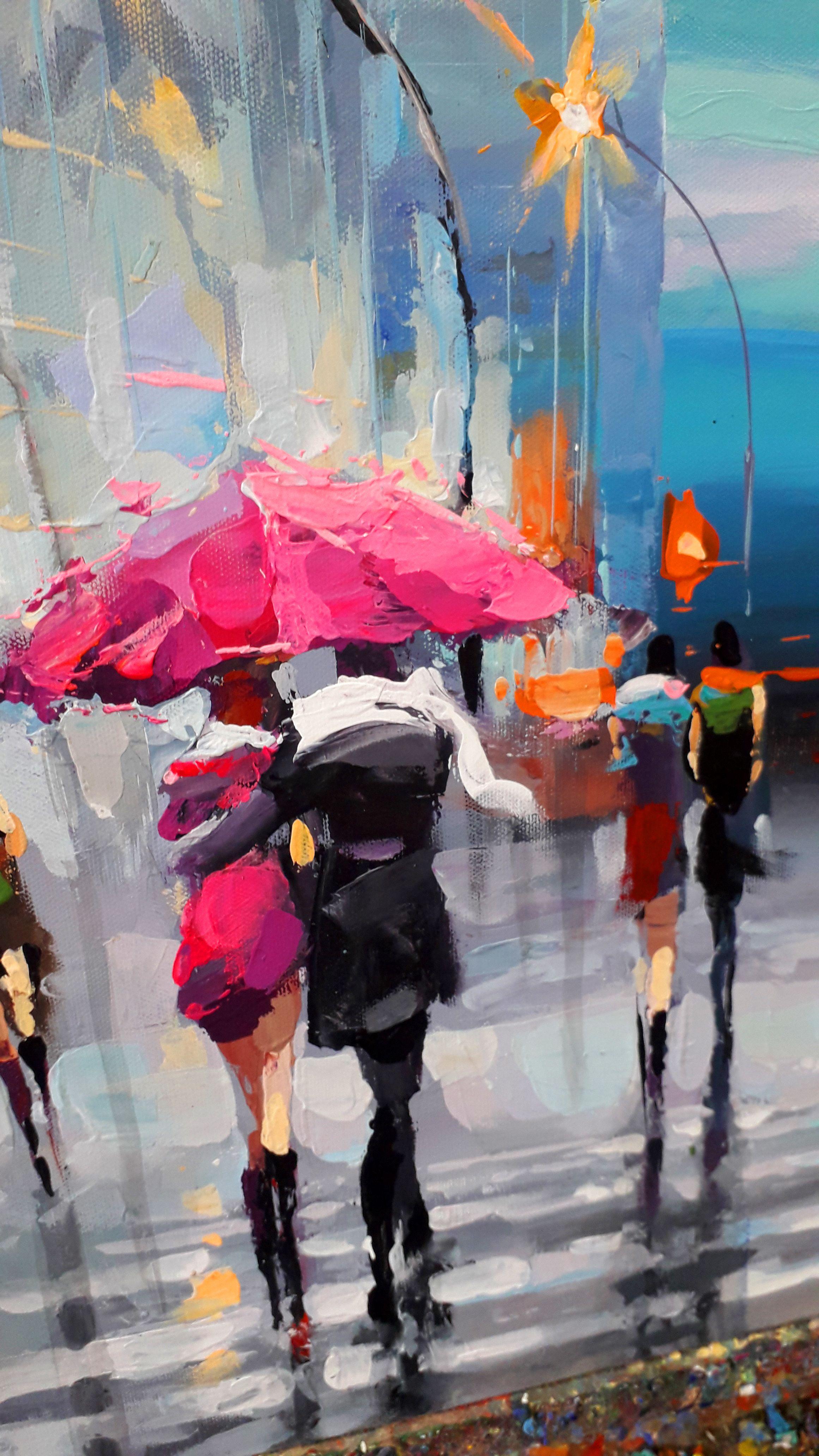 From the series Rhythms of streets #4, Painting, Acrylic on Canvas For Sale 1