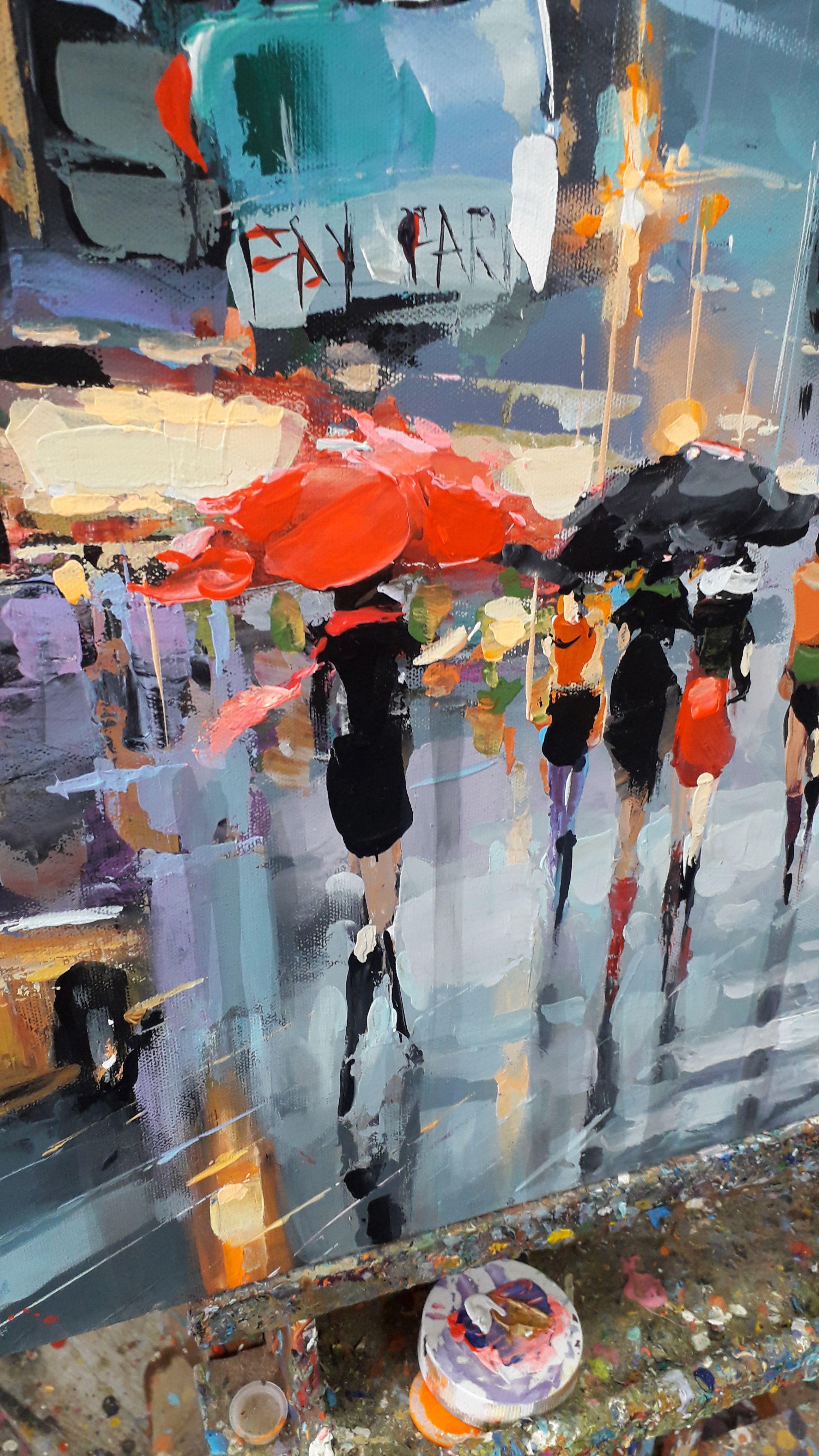 From the series Rhythms of streets #4, Painting, Acrylic on Canvas For Sale 2