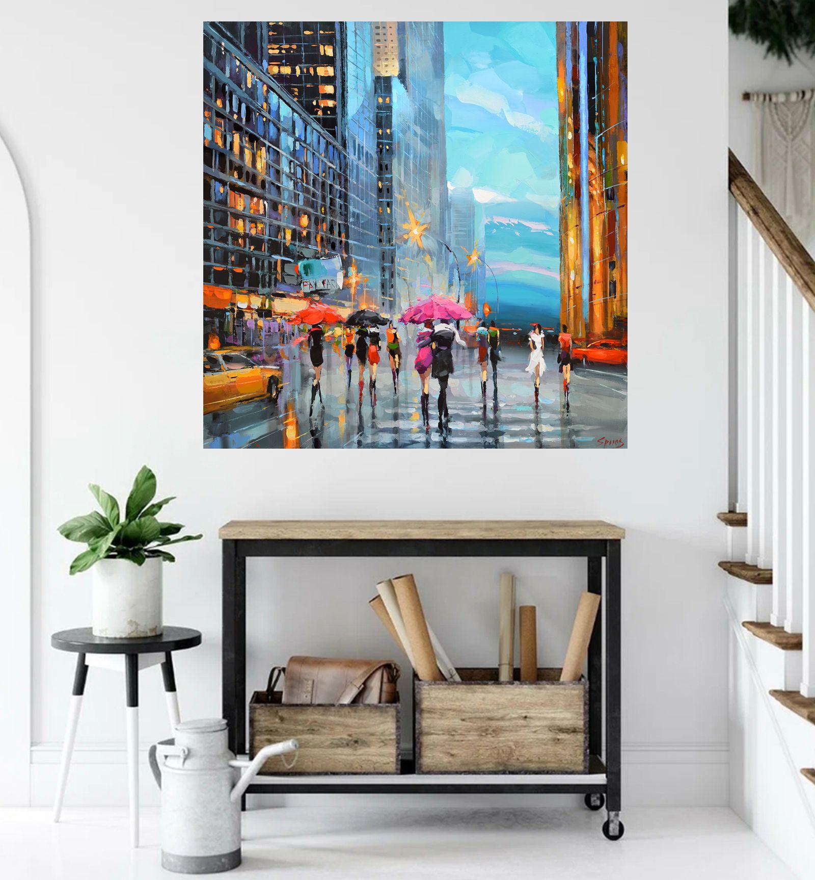 From the series Rhythms of streets #4, Painting, Acrylic on Canvas For Sale 3