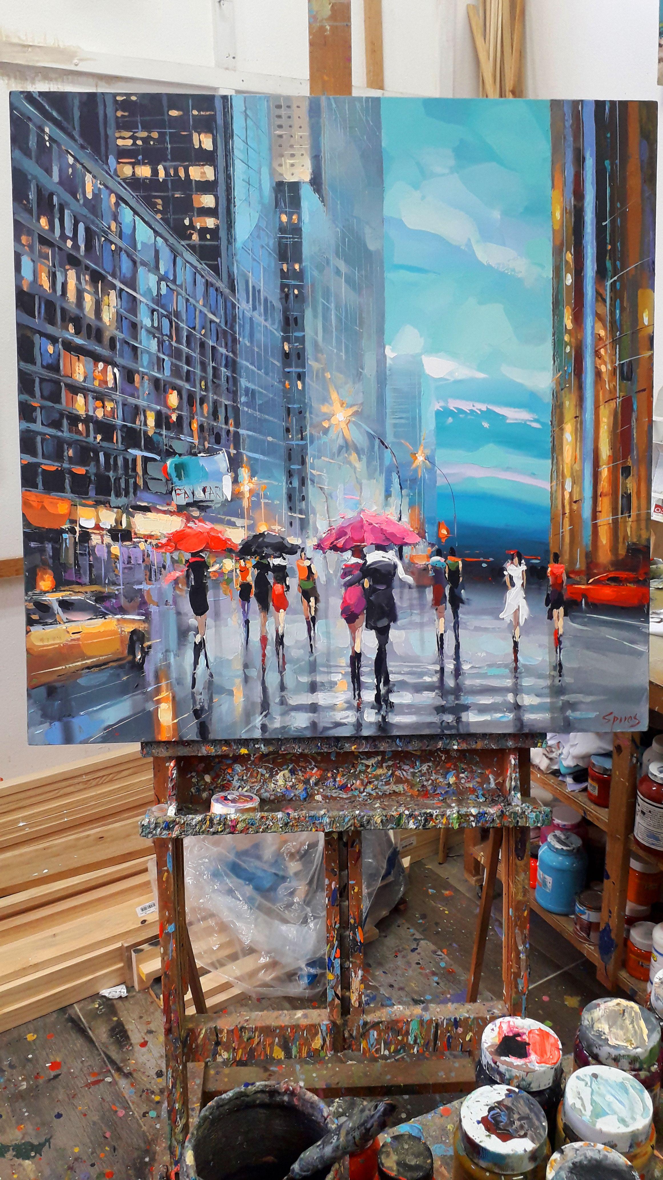 From the series Rhythms of streets #4, Painting, Acrylic on Canvas For Sale 4