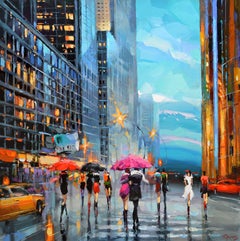 De la serie Ritmos de calles #4, Pintura, Acrílico sobre lienzo