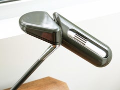 Lámpara de mesa «Ring A 400» regulable, diseñada por Bruno Gecchelin para Arteluce, 1979