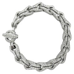 Dimodolo "Falko" Bracelet homme ou femme en or 18 carats avec diamants Total Bling