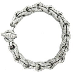 Dimodolo "Falko" Pulsera de oro de 18 quilates con diamantes para hombre o mujer Total Bling