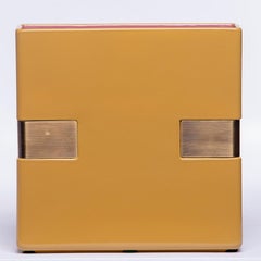 Dimorestudio for Bitossi Ceramic Matte Gold and Brass Vase