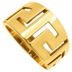 Antique Dimos 14k Yellow Gold Greek key Ring