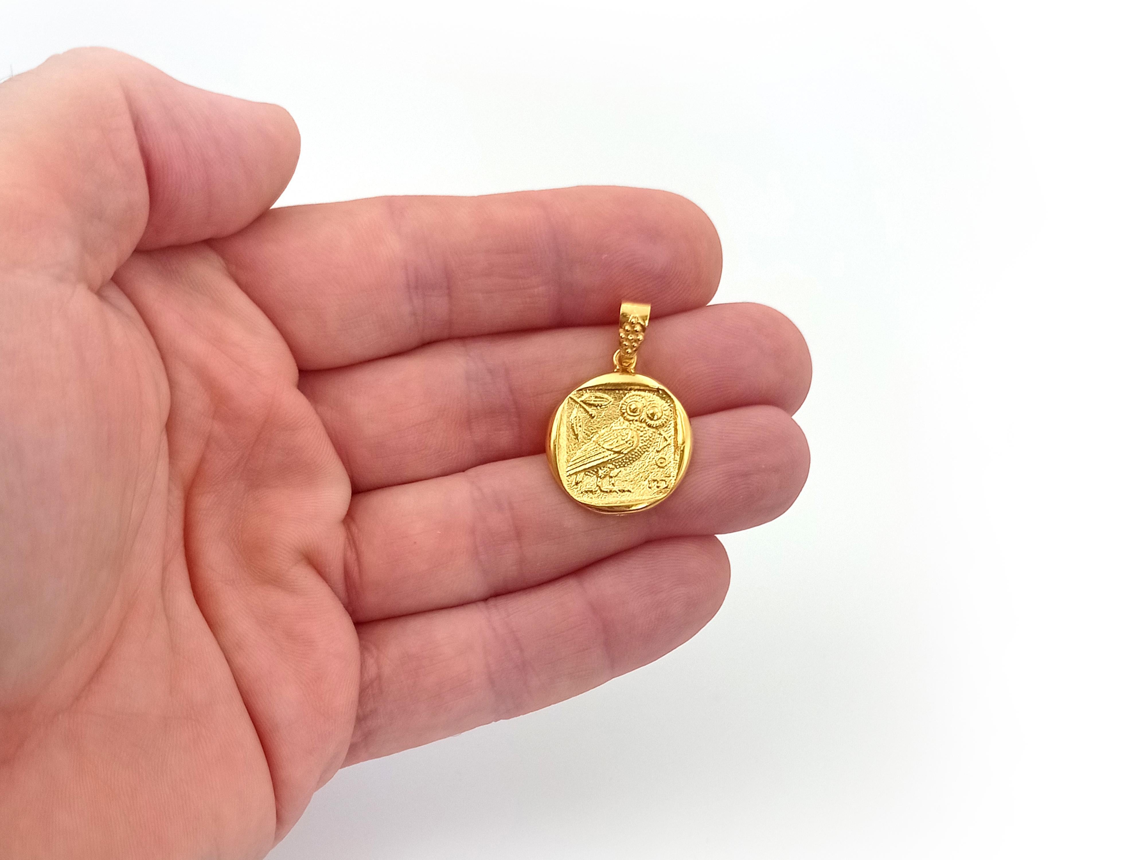 anhänger eule gold 585