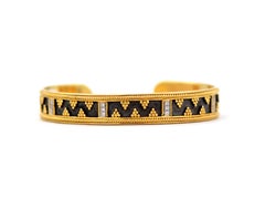 Dimos 18k Gold Bangle with Diamonds