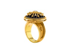 Dimos 18k Gold Byzantine Dome Ring with Brilliant Diamonds